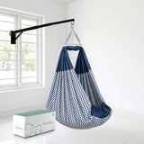 Momtike Pack of 6 Baby Bed Cradle | Full Set Navy Zigzag