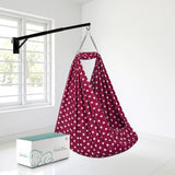 Momtike Pack of 6 Baby Bed Cradle | Full Set Maroon Star