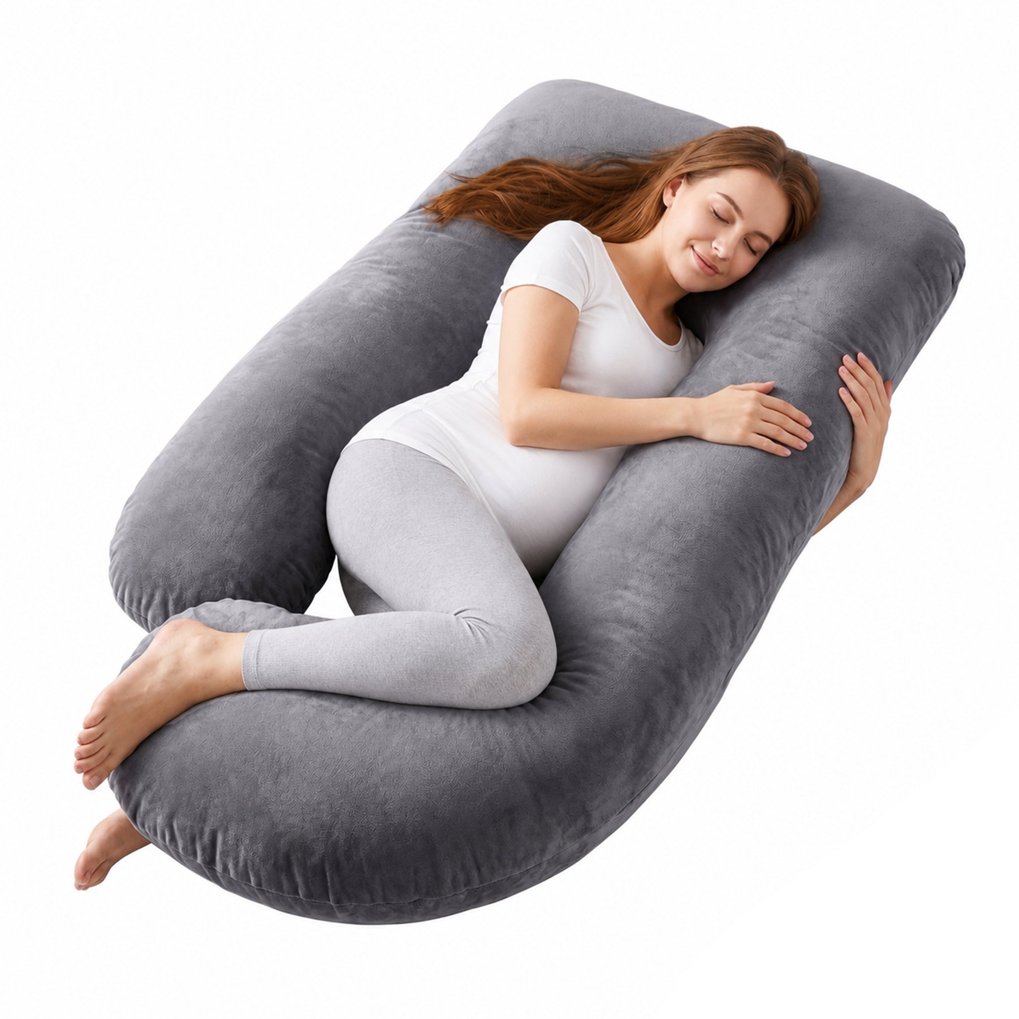Pregnancy Pillows for Sleeping | J-Shape | Grey