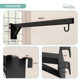 Window Cradle Hanger | 1 Meter | Black