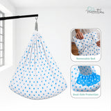 Momtike Pack of 5 Baby Bed Cradle | Full Set LT Blue Star