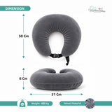 Baby Feeding Pillow | Soft Velvet | Grey