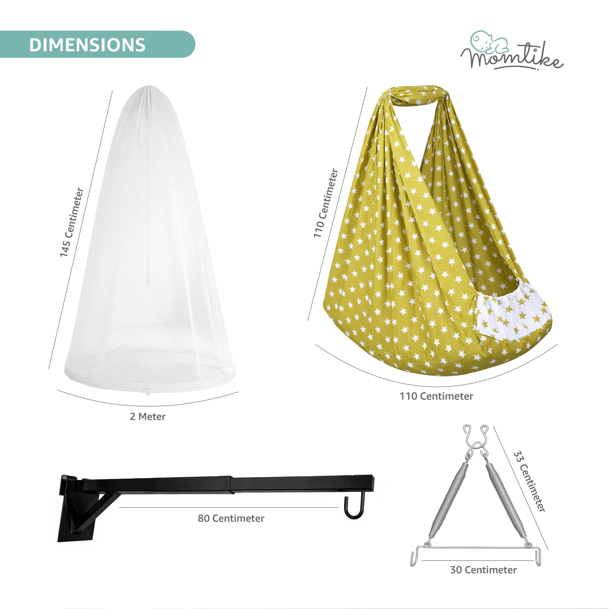 Momtike Pack of 6 Baby Bed Cradle | Full Set