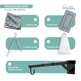 Momtike Pack of 6 Baby Bed Cradle | Full Set Grey Star