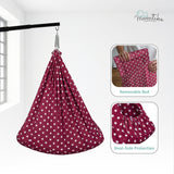 Momtike Pack of 6 Baby Bed Cradle | Full Set Maroon Star
