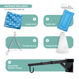 Momtike Pack of 5 Baby Bed Cradle | Full Set Blue Star